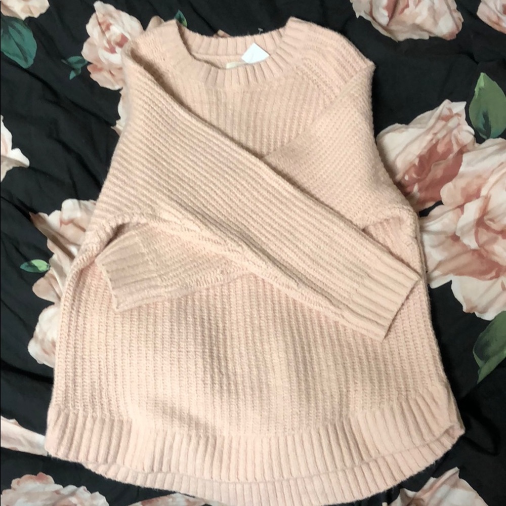 Pink wool sweater